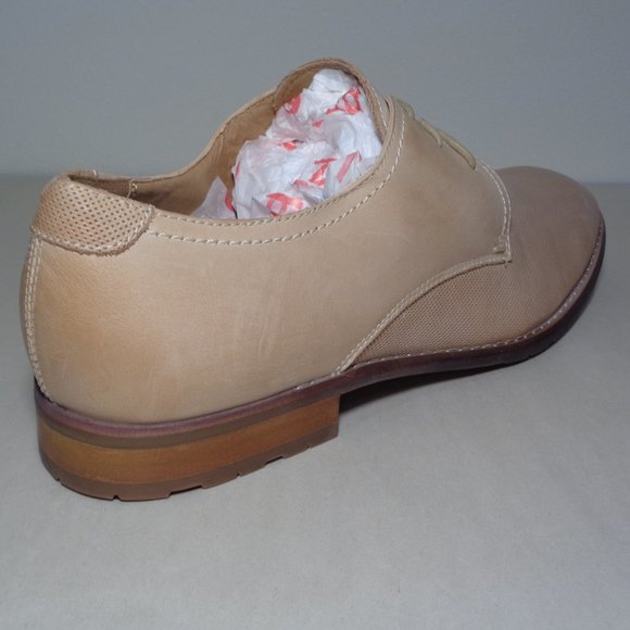 Steve Madden Size 11.5 M EBNERR Tan Leather Oxfords New Men\'s Shoes main image 7